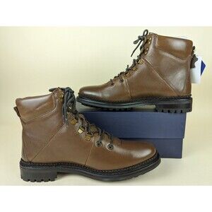 Anthony Veer Rockefeller Hiking Boots Mens 8.5 Brown Leather Handmade Shoes NWB